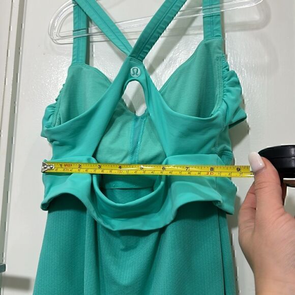 Lululemon Turquoise Wrap it Up Tank Top Size 4 - Picture 10 of 11